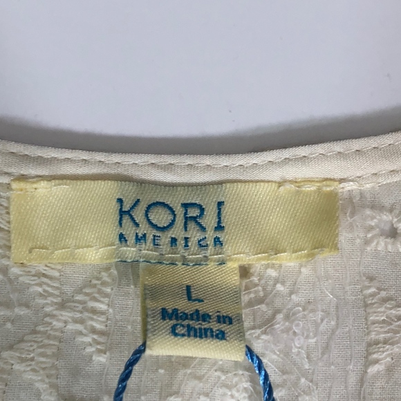 Kori America Lace Racerback Dress Size L M42 - Picture 4 of 7